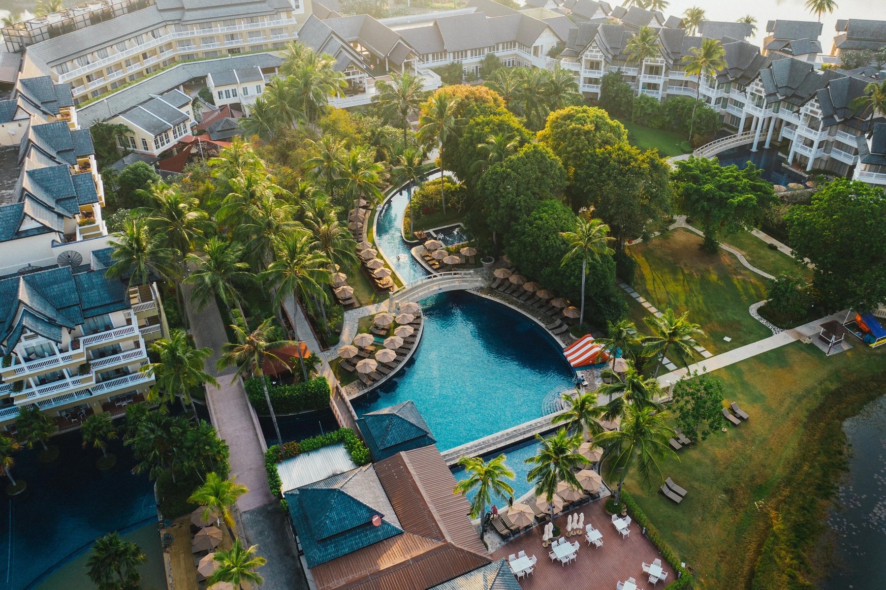 Phuket resort aerial